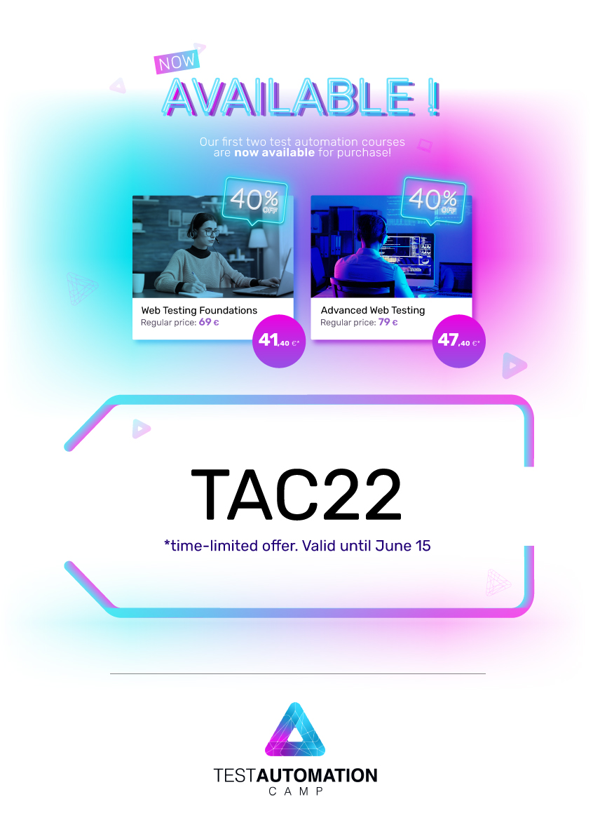 Coupon Code - Test Automation Camp